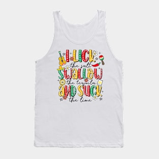 Cinco De Mayo Fiesta I Lick Salt Swallow Tequila Suck Lime Tank Top